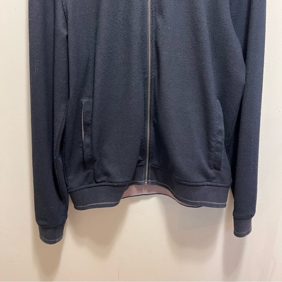 Ted Baker Full Zip Navy Blue Sweater Size Large - Picture 4 of 12